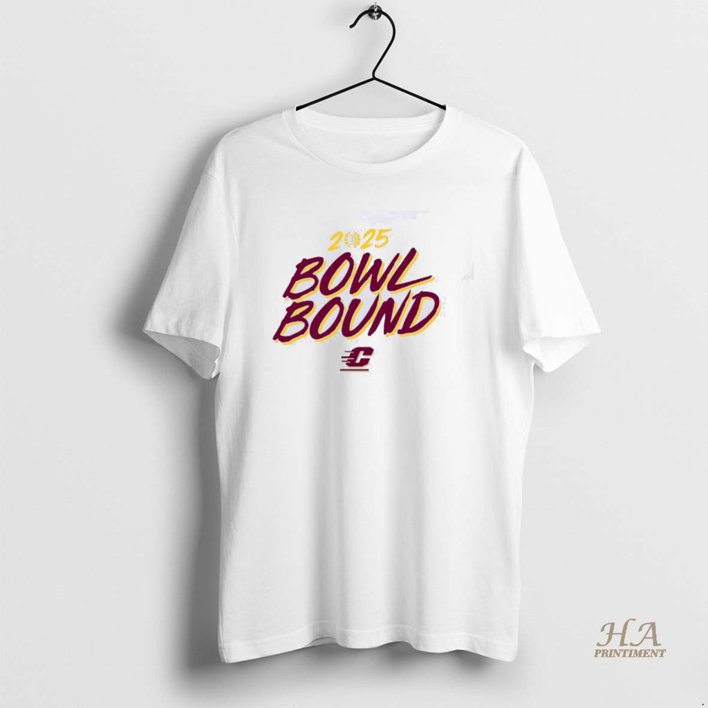 Official Central Michigan Chippewas 2025 Bowl Season Bound Shirt Hoodie Sweatshirt | PurePodTees.com