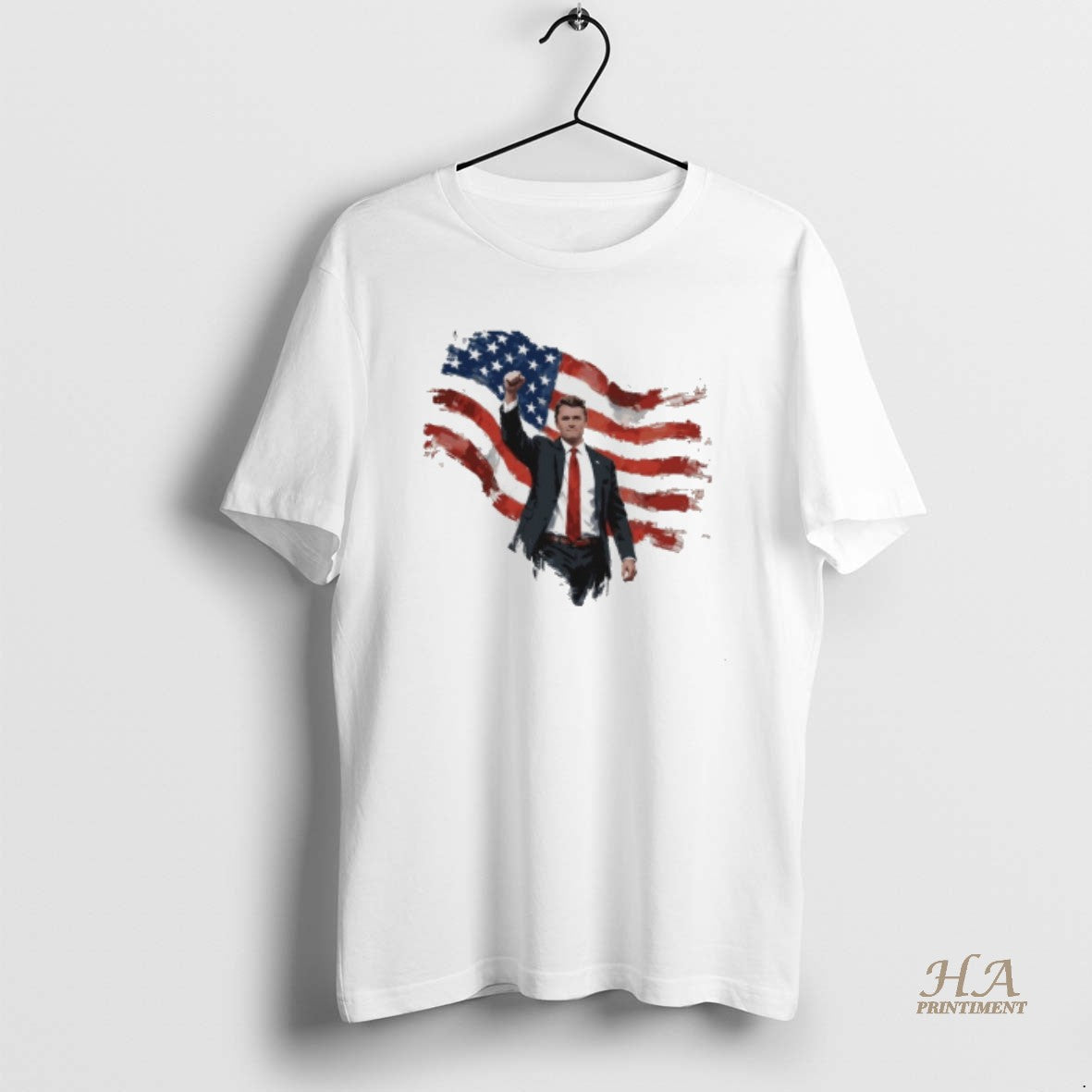 Official Charlie Kirk Fight American Flag Shirt Hoodie Sweatshirt | PurePodTees.com