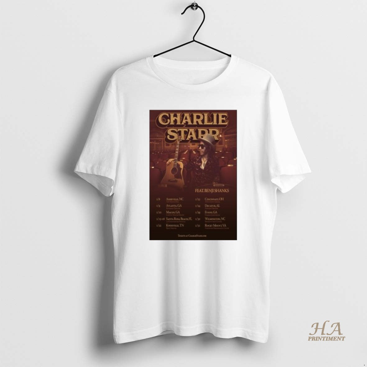 Official Charlie Starr 2026 Acoustic Tour Shirt Hoodie Sweatshirt | PurePodTees.com
