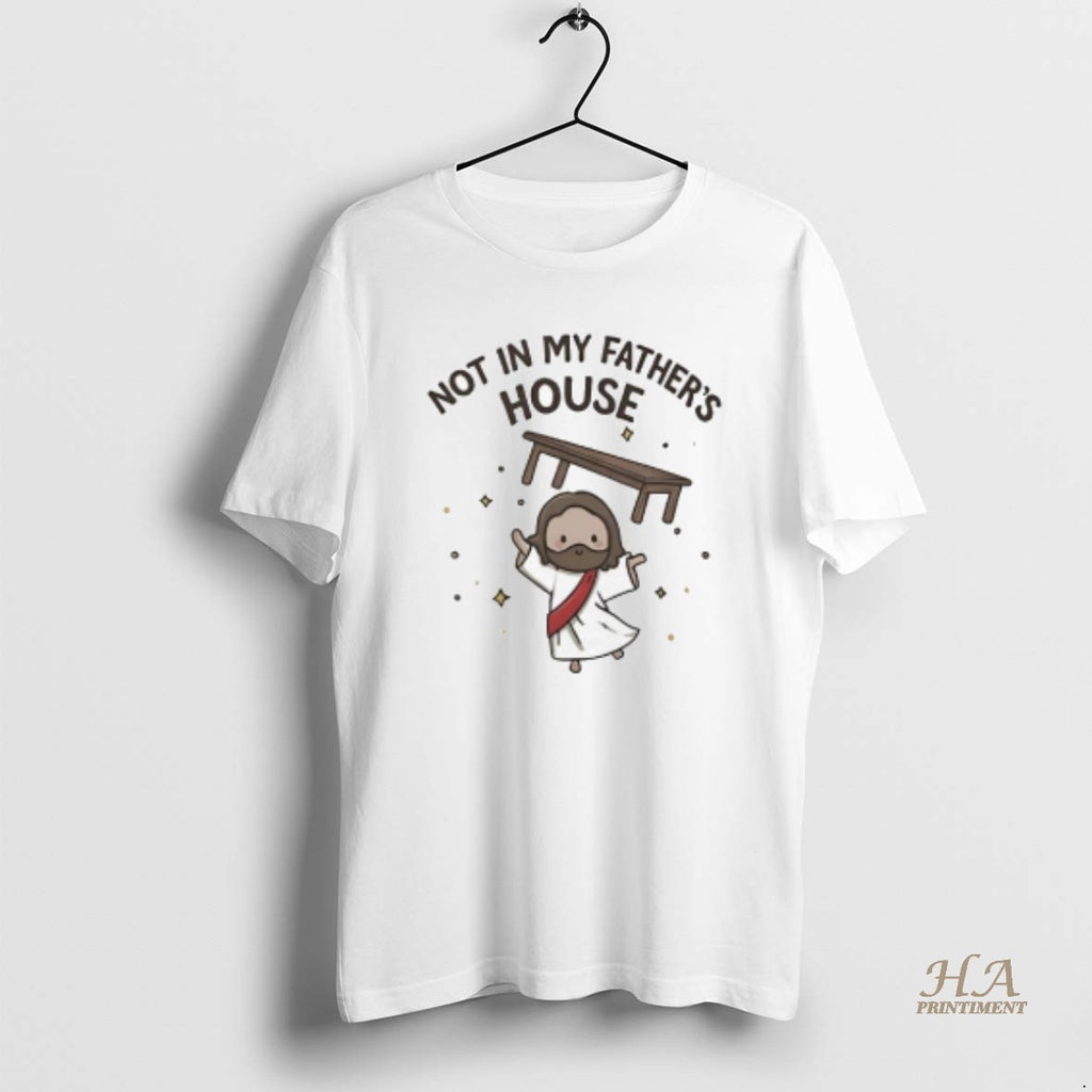 Official Chibi Jesus Christ Not In My Fathers House Shirt Hoodie Sweatshirt | PurePodTees.com