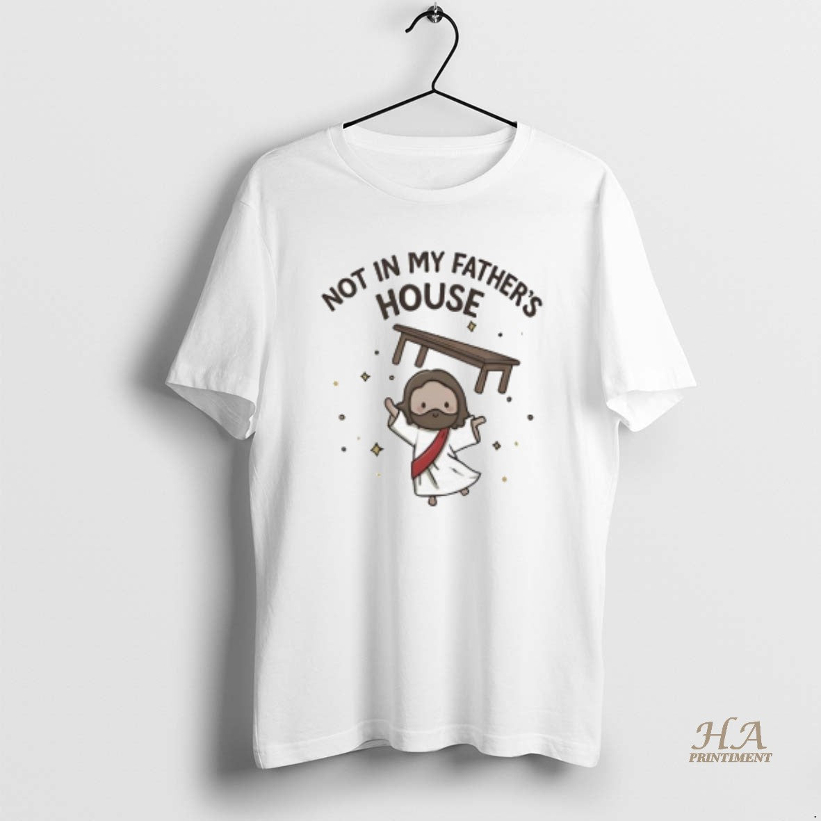 Official Chibi Jesus Christ Not In My Fathers House Shirt Hoodie Sweatshirt | PurePodTees.com