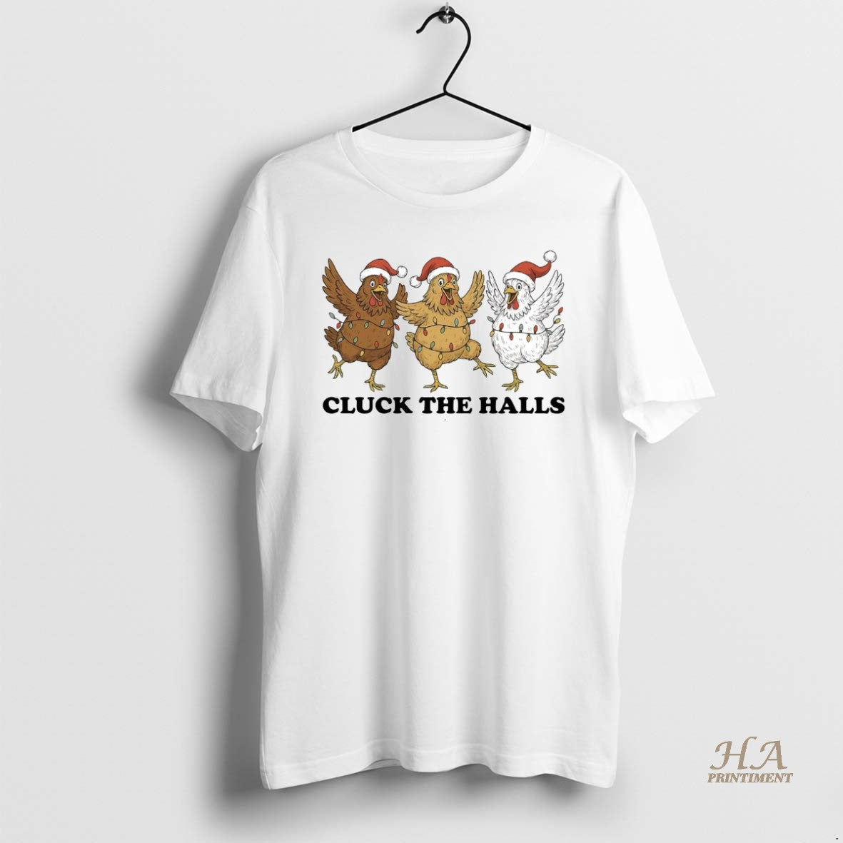 Official Chicken Cluck The Halls Christmas Shirt Hoodie Sweatshirt | PurePodTees.com