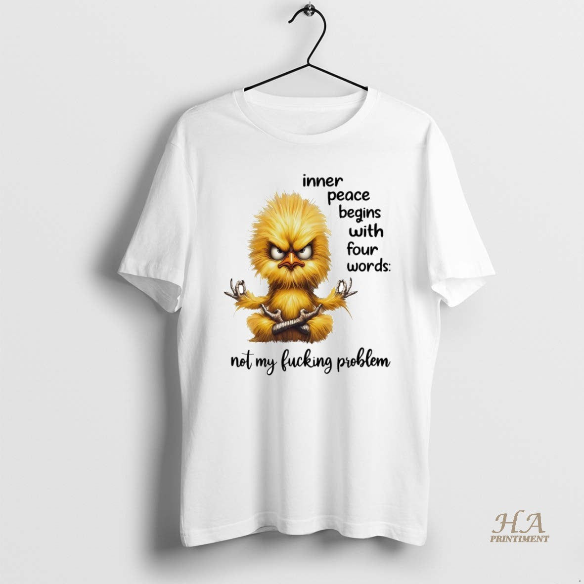 Official Chicken Inner Peace Begins With Four Words Not My Fucking Problem Shirt Hoodie Sweatshirt | PurePodTees.com