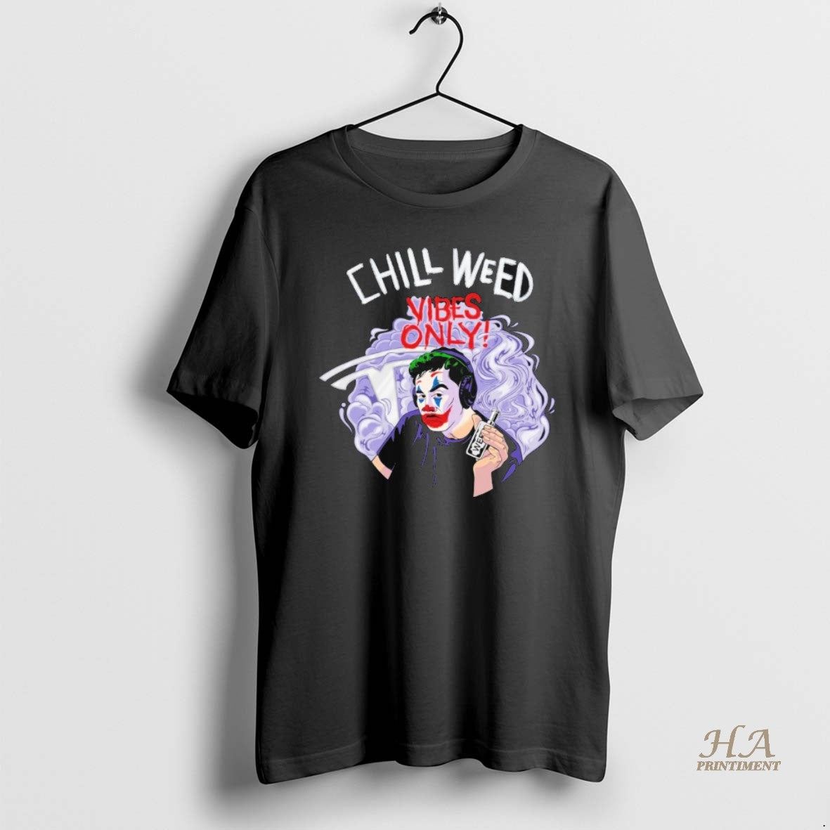 Official Chill Weed Vibes Only Joker Elon Musk Shirt Hoodie Sweatshirt | PurePodTees.com