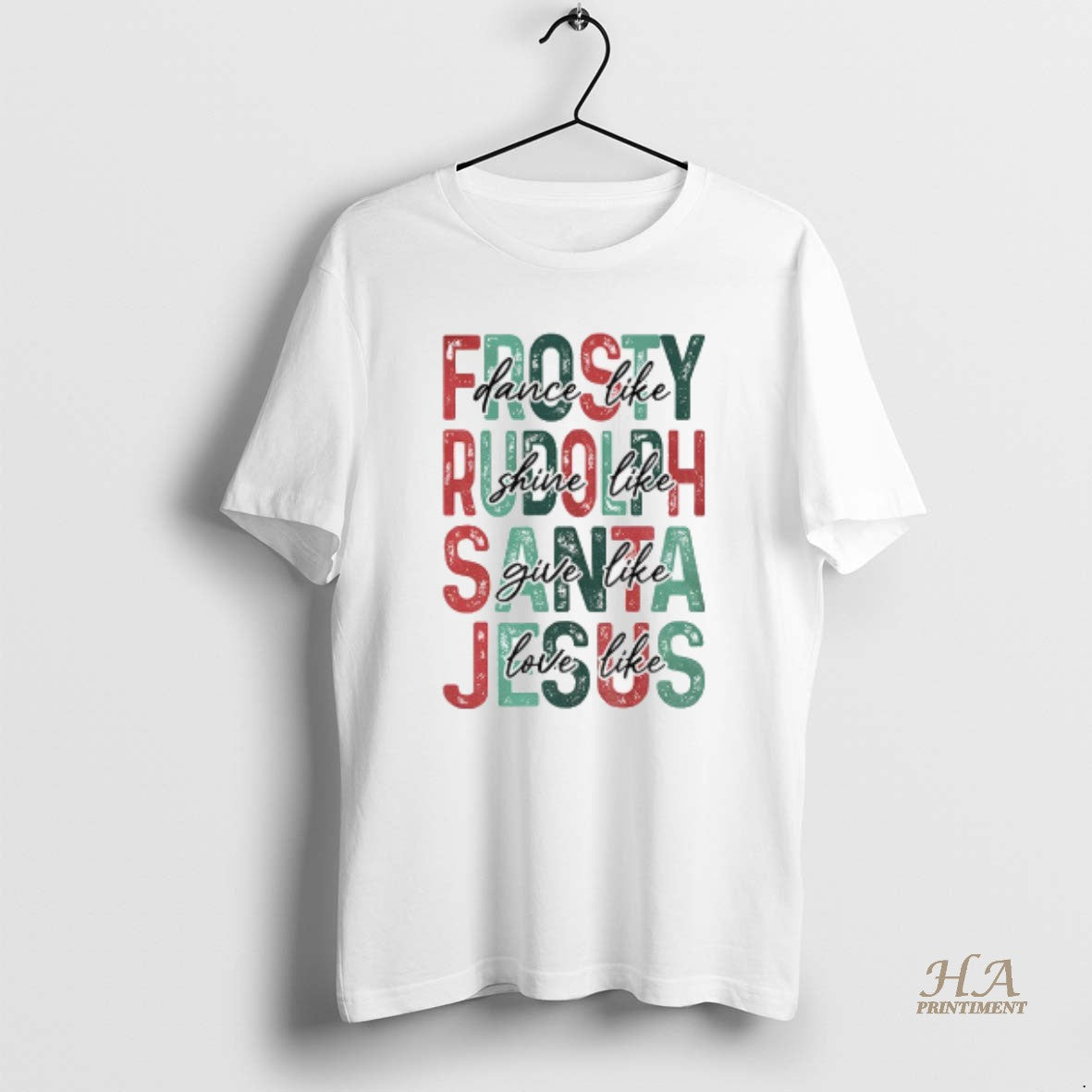 Official Christian Christmas Dance Like Frosty Love Like Jesus Shirt Hoodie Sweatshirt | PurePodTees.com