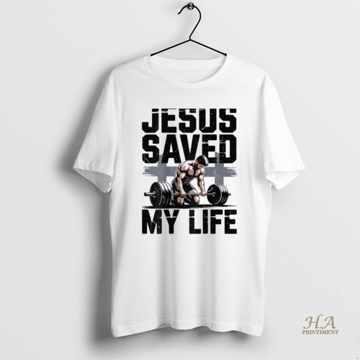 Official Christian Gym Christ Jesus Saved My Life Workout God Muscle Shirt Hoodie Sweatshirt | PurePodTees.com