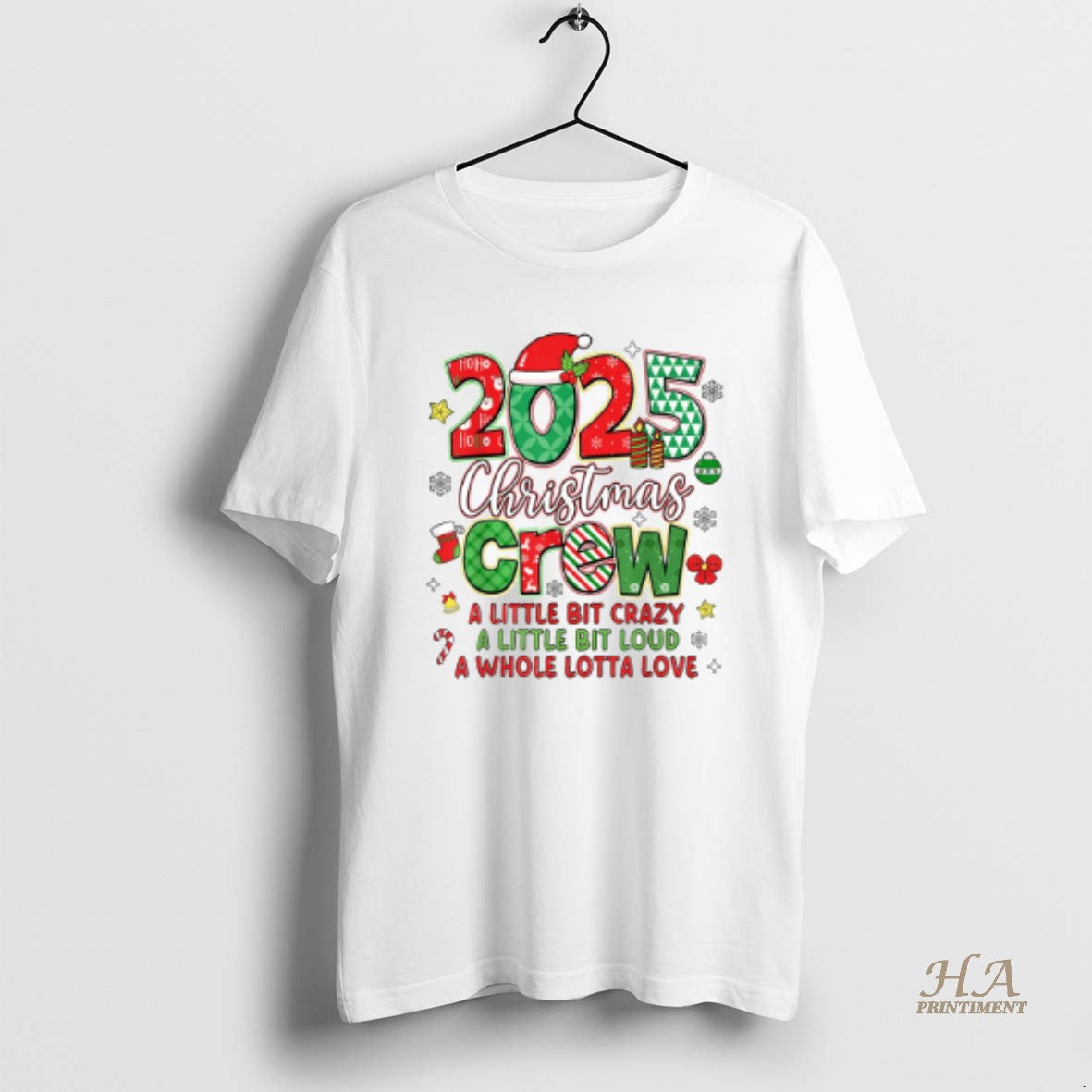 Official Christmas Crew 2025 Family Christmas Xmas Pajamas Matching Shirt Hoodie Sweatshirt | PurePodTees.com