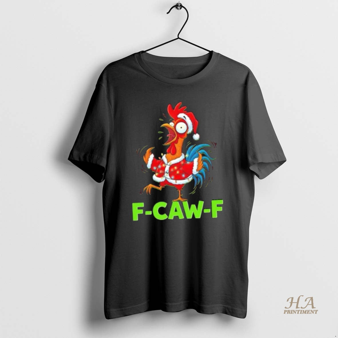 Official Christmas F Caw F Chicken Rooster Cute Shirt Hoodie Sweatshirt | PurePodTees.com