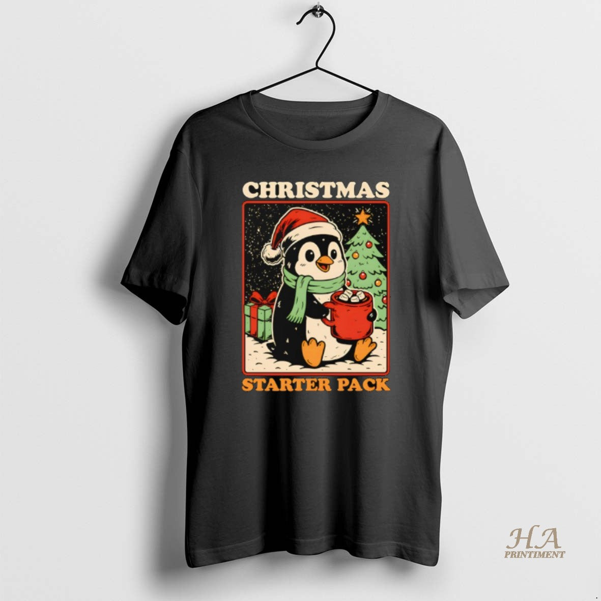 Official Christmas Penguin Starter Pack Shirt Hoodie Sweatshirt | PurePodTees.com