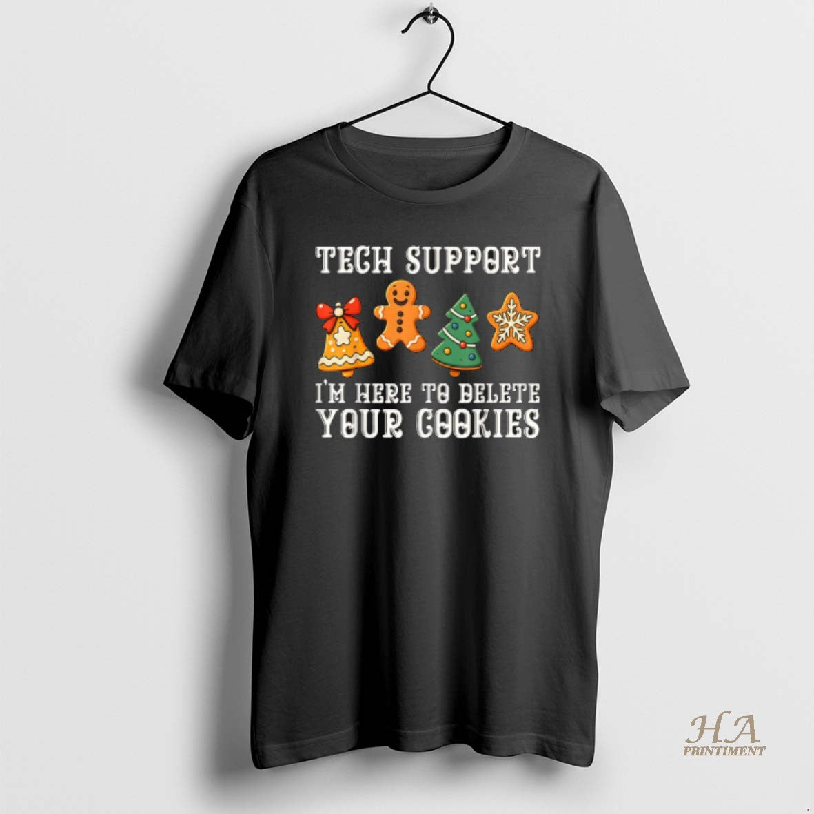 Official Christmas Tech Support Here To Delete Cookies Xmas Shirt Hoodie Sweatshirt | PurePodTees.com