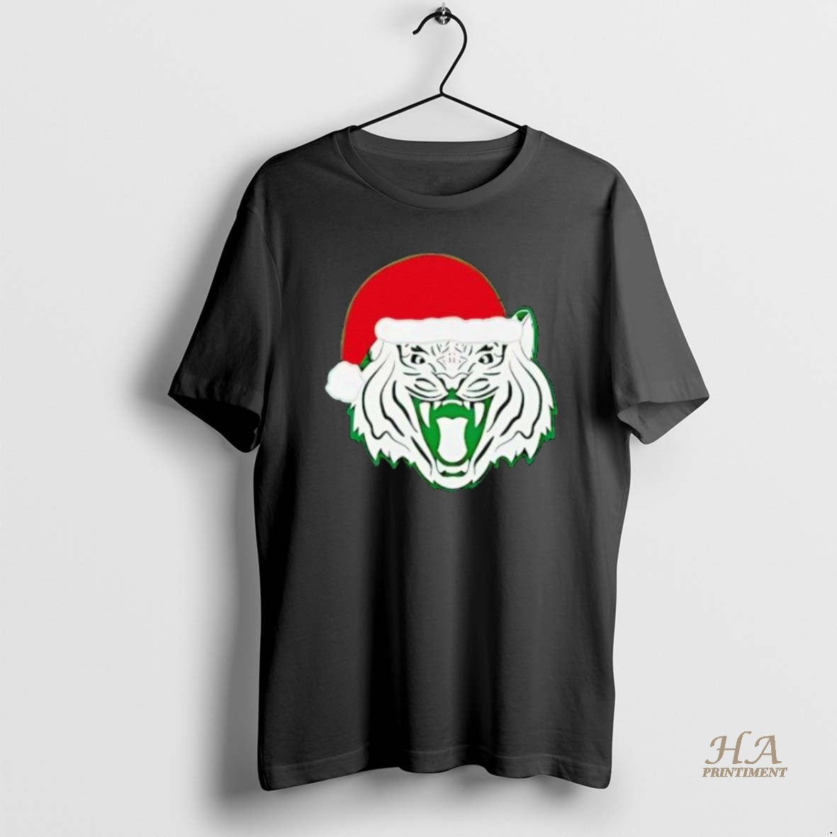 Official Christmas Tiger Hat Santa Shirt Hoodie Sweatshirt | PurePodTees.com