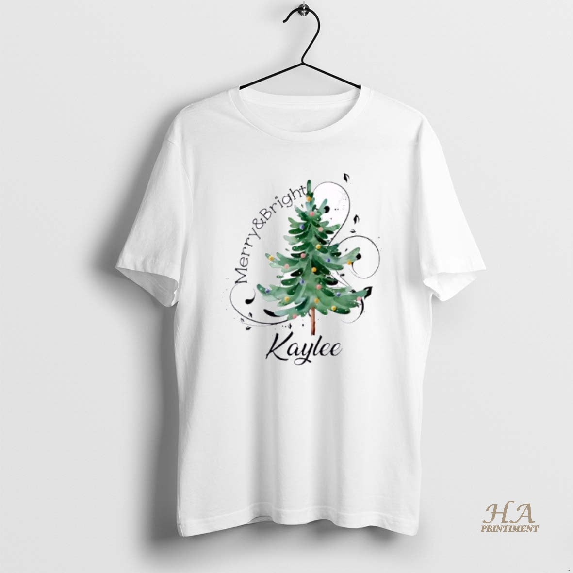 Official Christmas Tree Merry And Bright Ceramic 2025 Personalized Ornaments White Shirt Hoodie Sweatshirt | PurePodTees.com