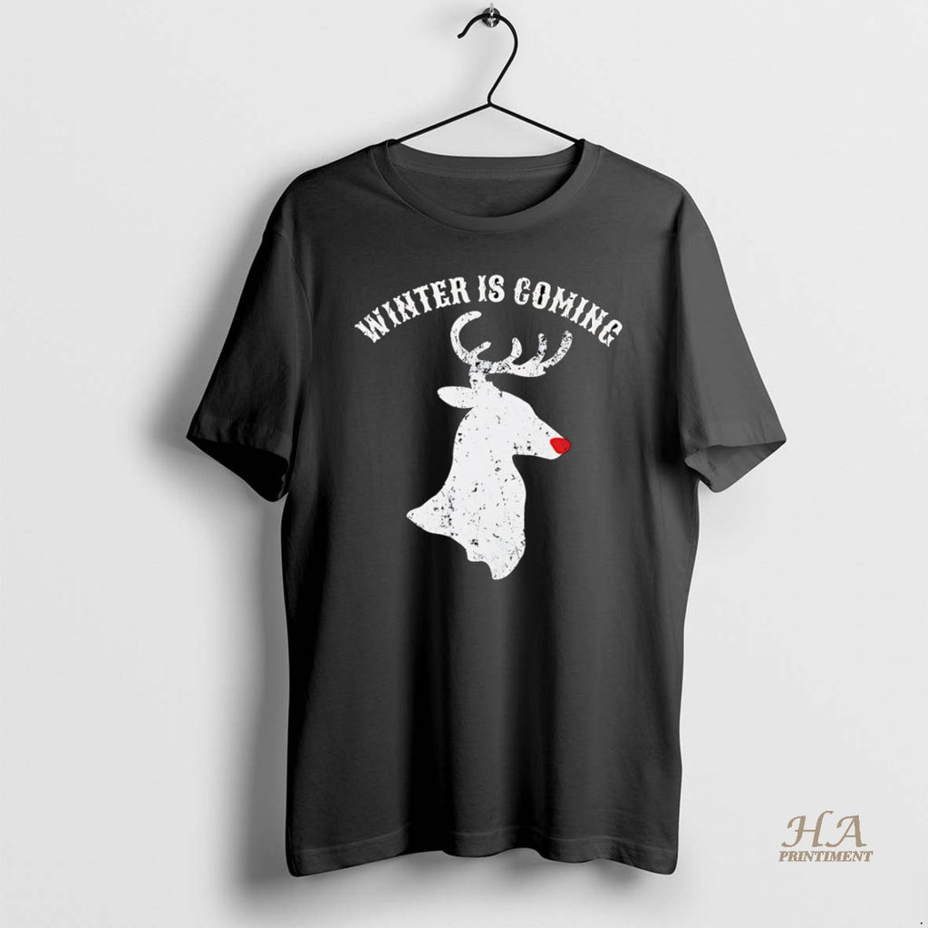 Official Christmas Winter Is Coming Reindeer Shirt Hoodie Sweatshirt | PurePodTees.com
