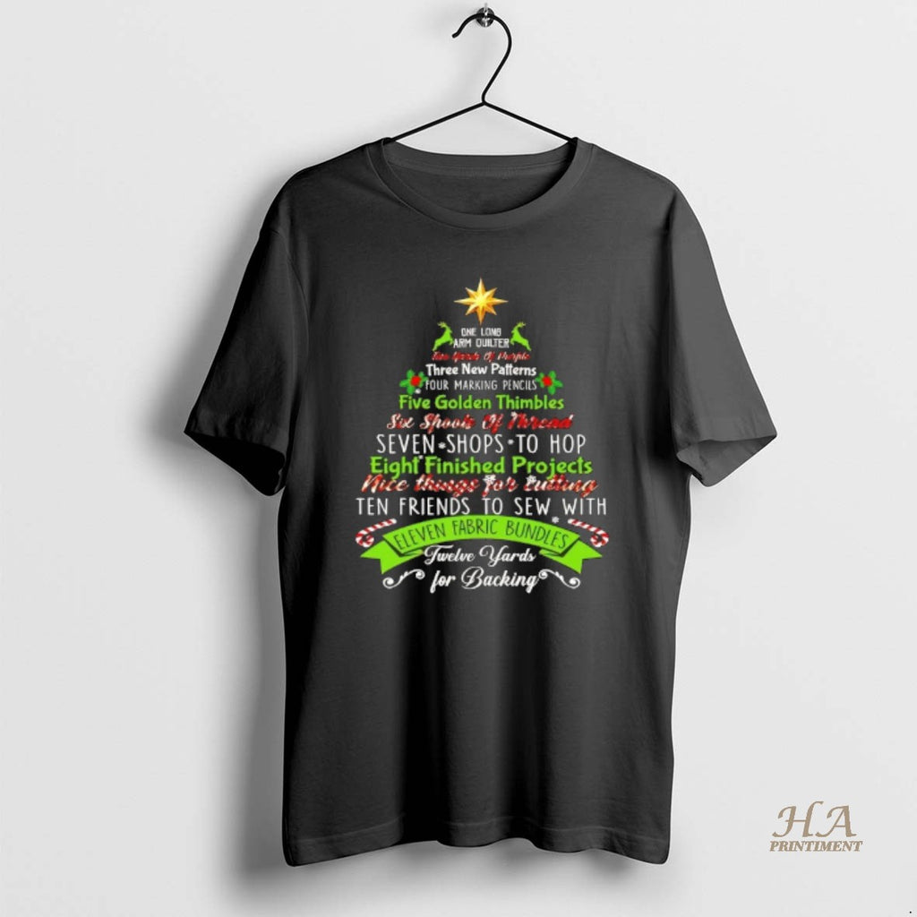 Official Christmas Tree Eleven Fabric Bundles Twelve Yards For Backing Shirt Hoodie Sweatshirt | PurePodTees.com