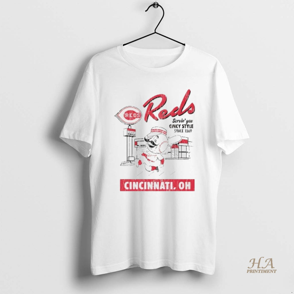 Official Cincinnati Reds Serving You Cincy Style Since 1369 Shirt Hoodie Sweatshirt | PurePodTees.com