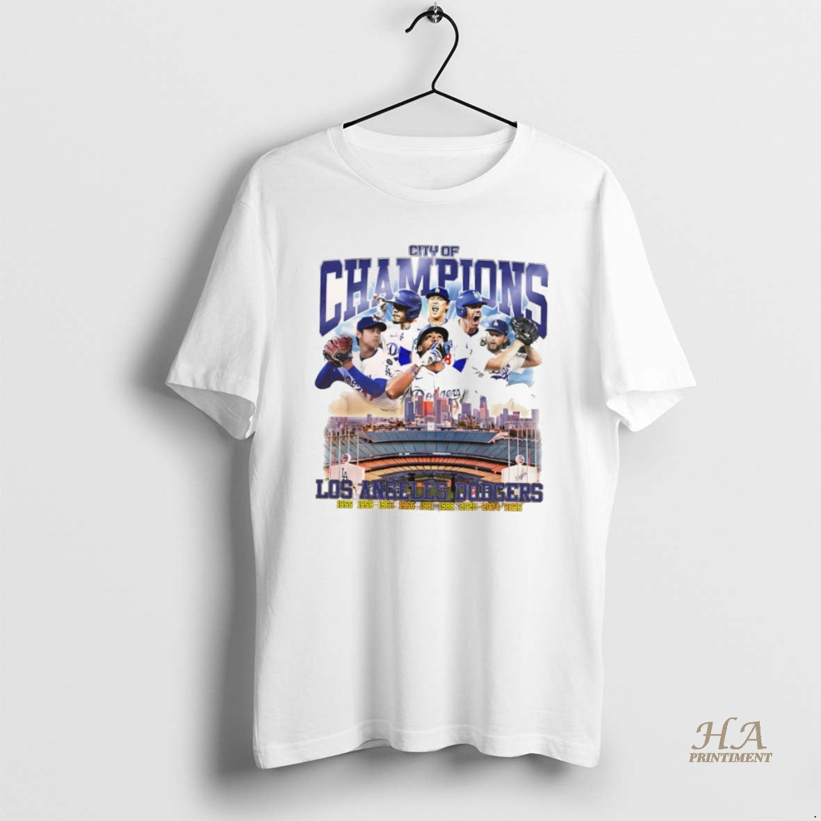 Official City Of Champions Los Angeles Dodgers 9x World Series Shirt Hoodie Sweatshirt | PurePodTees.com
