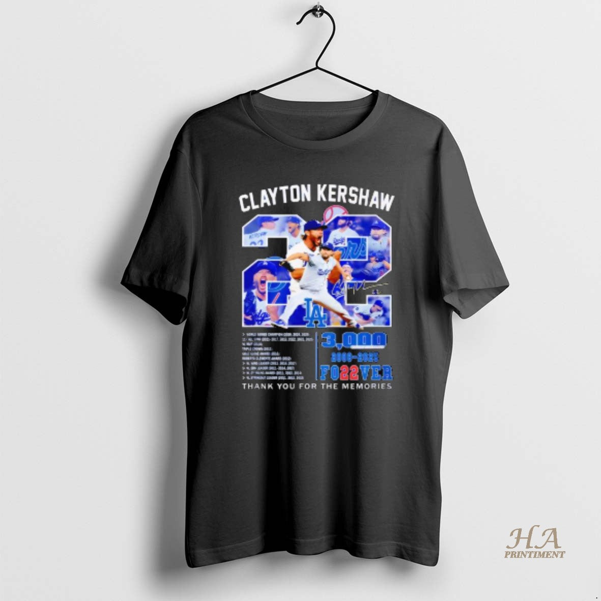 Official Clayton Kershaw 22 Los Angeles Dodgers Legend Forever Shirt Hoodie Sweatshirt | PurePodTees.com