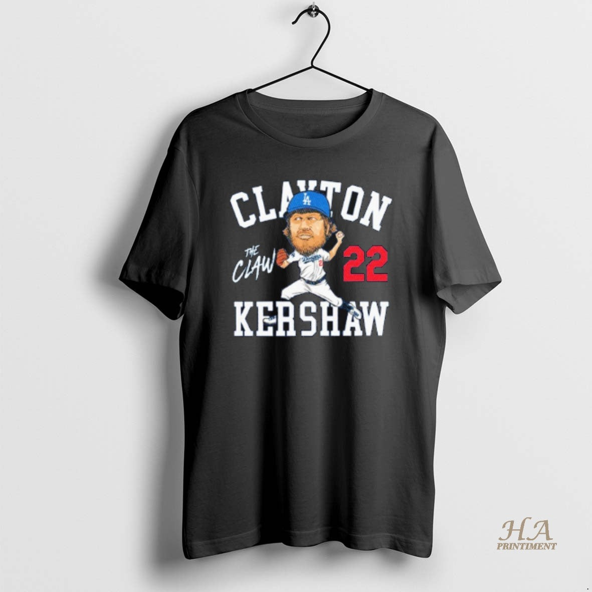 Official Clayton Kershaw Caricature 22 La Dodgers Shirt Hoodie Sweatshirt | PurePodTees.com