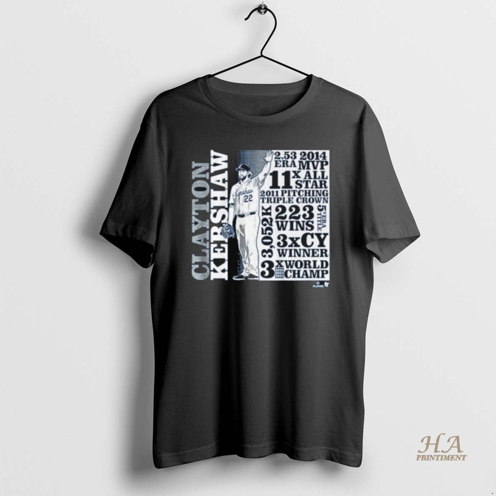 Official Clayton Kershaw Goat List Shirt Hoodie Sweatshirt | PurePodTees.com