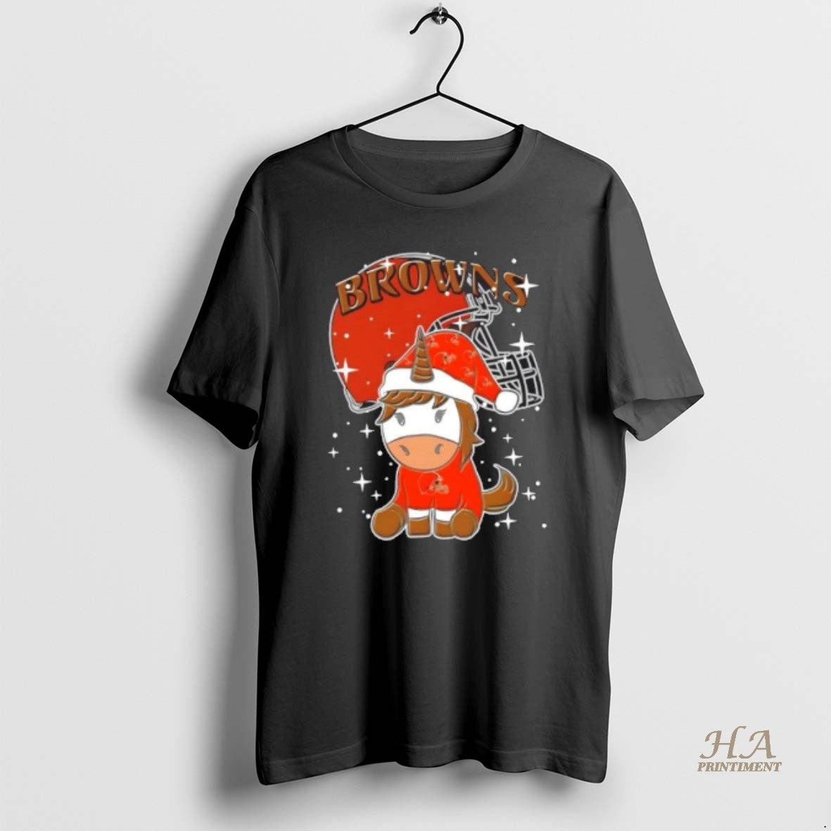 Official Cleveland Browns Football X Unicorn Merry Christmas Shirt Hoodie Sweatshirt | PurePodTees.com