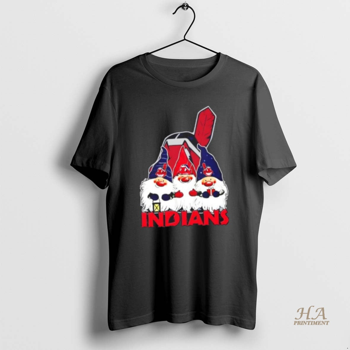 Official Cleveland Indians X Gnomes Xmas Christmas Shirt Hoodie Sweatshirt | PurePodTees.com