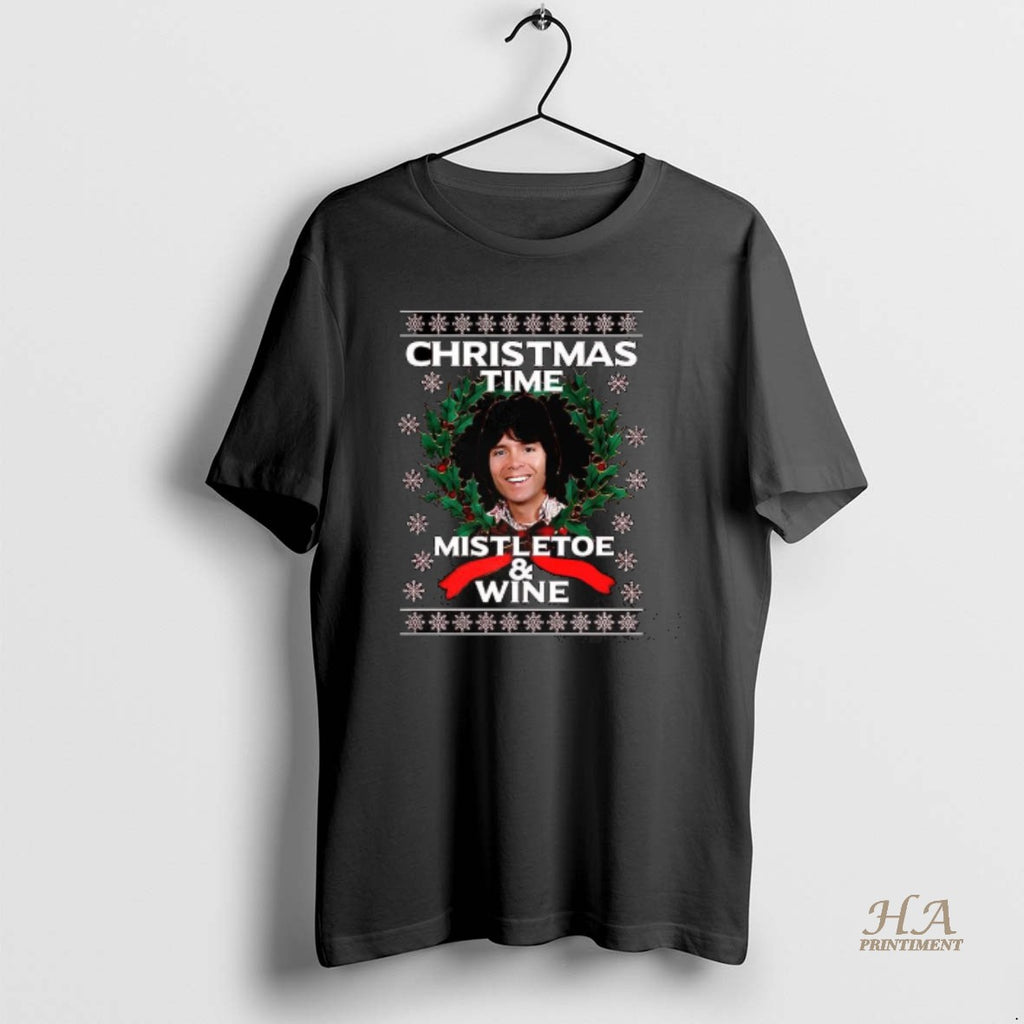 Official Cliff Richard Christmas Time Mistletoe And Wine Shirt Hoodie Sweatshirt | PurePodTees.com