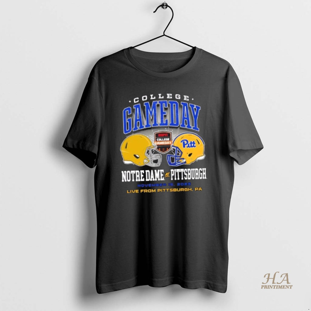 Official College Gameday Notre Dame Vs Pitt November 15 2025 Live From Pittsburgh Pa Shirt Hoodie Sweatshirt