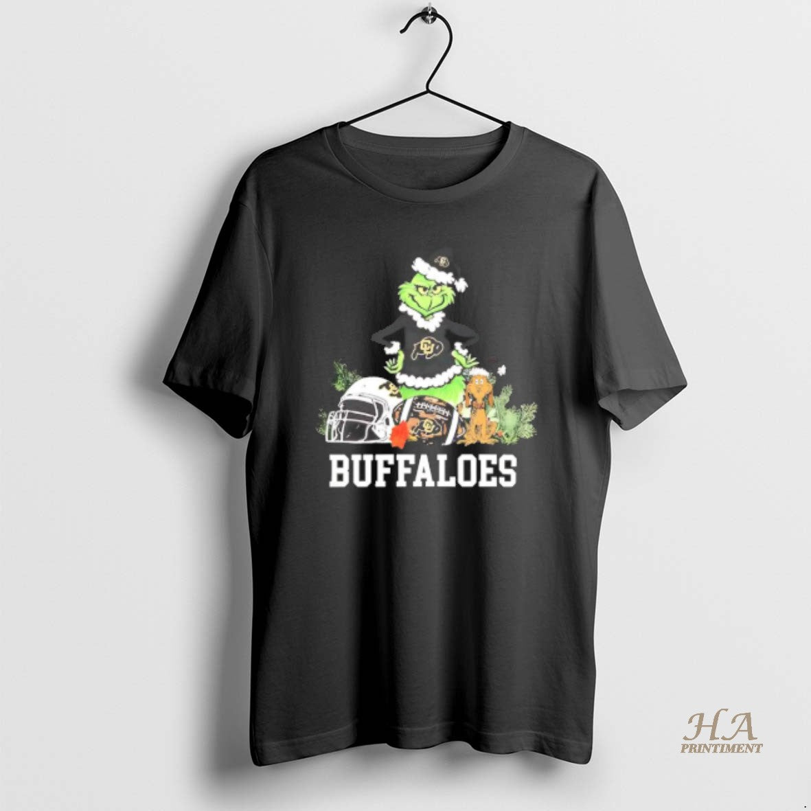 Official Colorado Buffaloes The Grinch And Max Helmet Christmas 2025 Shirt Hoodie Sweatshirt | PurePodTees.com