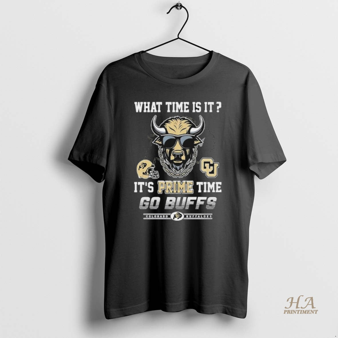 Official Colorado Buffaloes What Time Is It Its Prime Time Go Buffs Mascot Shirt Hoodie Sweatshirt | PurePodTees.com