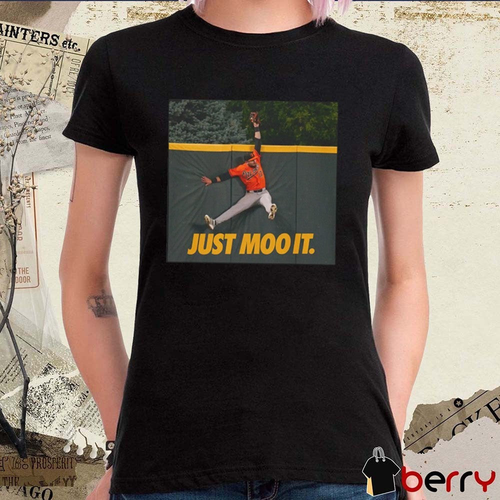 Colton Cowser Catch Just Moo It Baltimore Orioles MLB t-shirt