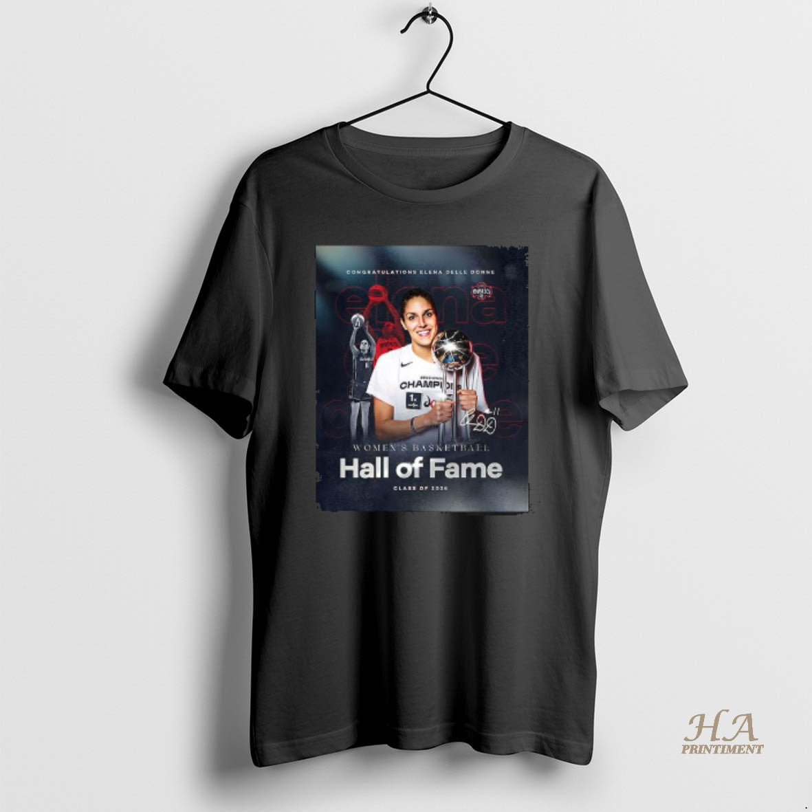 Official Congratulations Elena Delle Donne Womens Basketball Hall Of Fame Shirt Hoodie Sweatshirt | PurePodTees.com