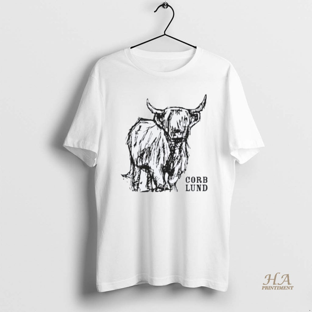 Official Corb Lund Hair In My Eyes Like A Highland Steer Shirt Hoodie Sweatshirt | PurePodTees.com