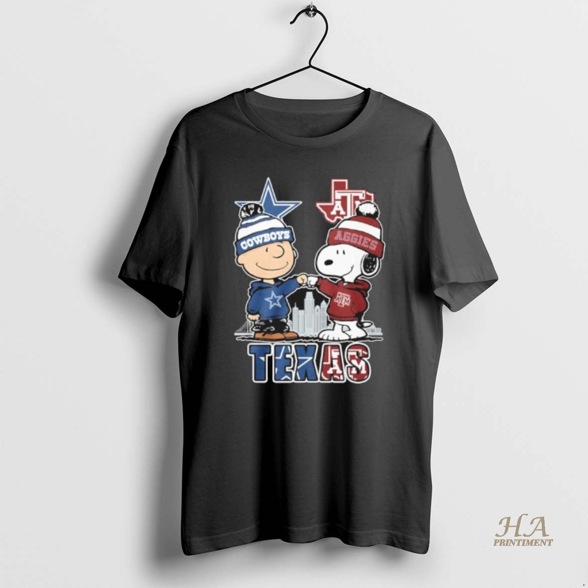 Official Cowboys And Am Texas X The Peanuts Shirt Hoodie Sweatshirt | PurePodTees.com