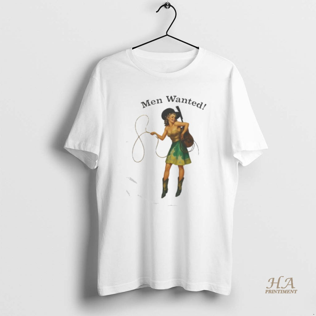 Official Cowgirl Holding Robe And Guitar Men Wanted Shirt Hoodie Sweatshirt | PurePodTees.com