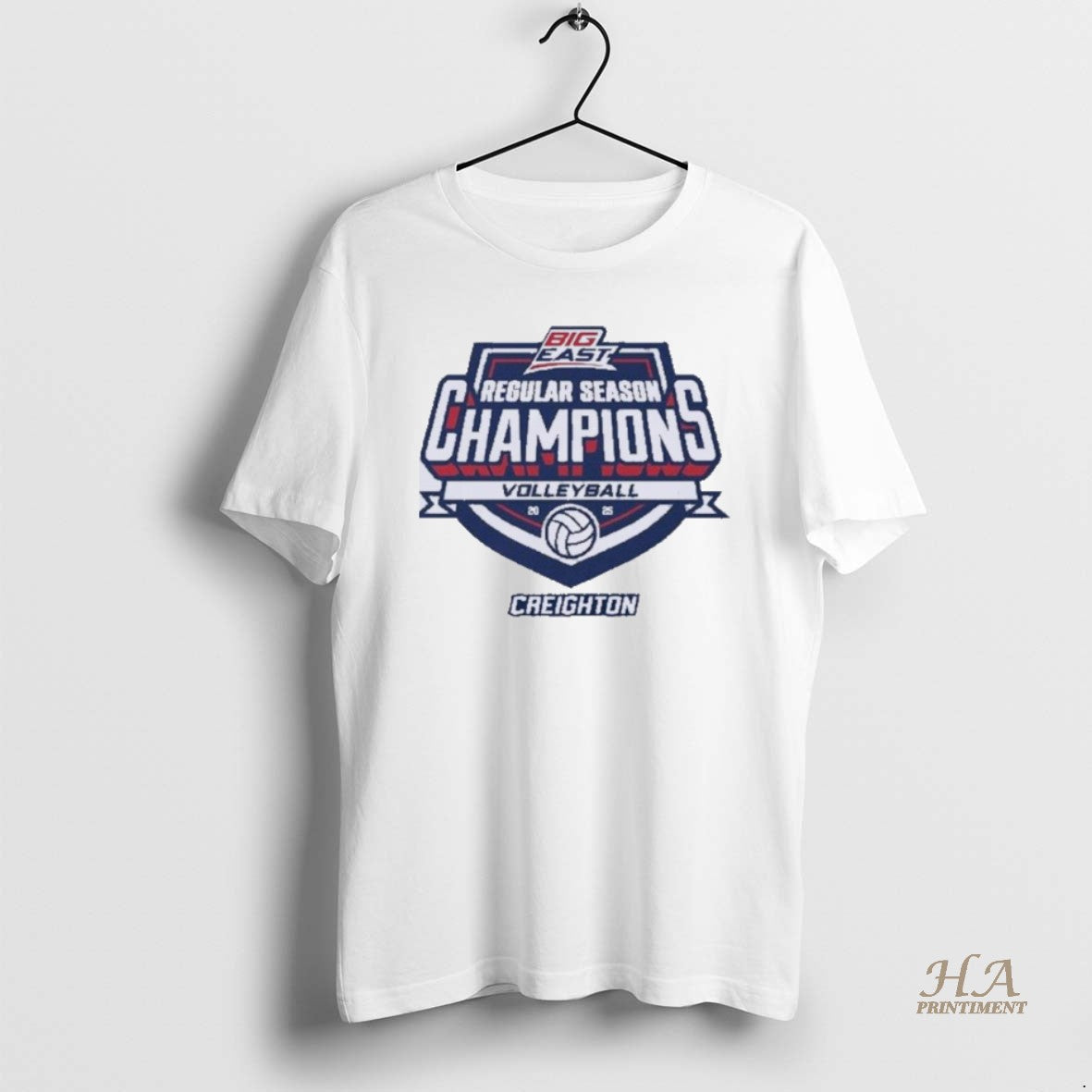 Official Creighton Bluejays 2025 Big East Volleyball Regular Season Champions Shirt Hoodie Sweatshirt | PurePodTees.com