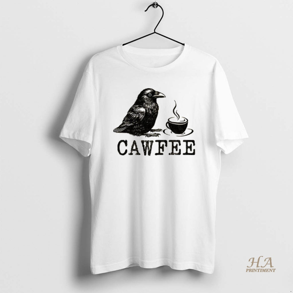 Official Crow Cawfee Funny Japan Meme F Caw F Shirt Hoodie Sweatshirt | PurePodTees.com