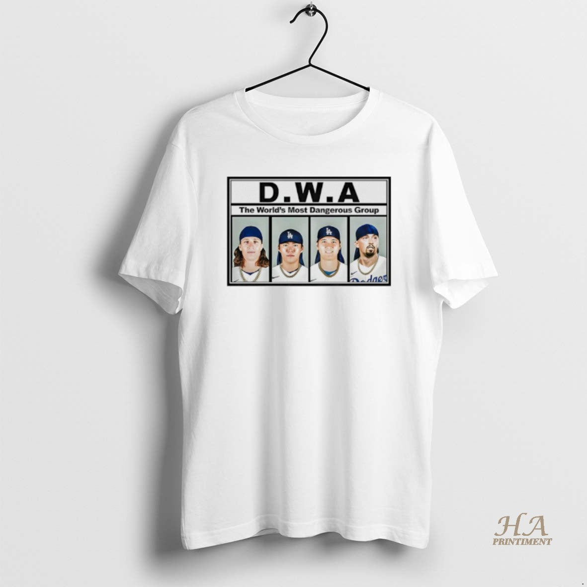 Official Dwa The Worlds Most Dangerous Group Los Angeles Dodgers Shirt Hoodie Sweatshirt | PurePodTees.com