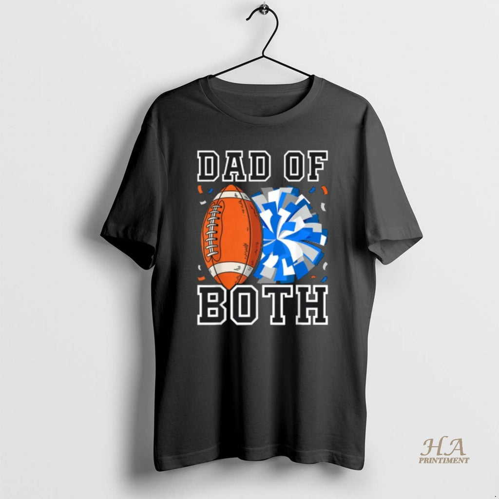 Official Dad Of Both Proud Football And Cheer Shirt Hoodie Sweatshirt | PurePodTees.com