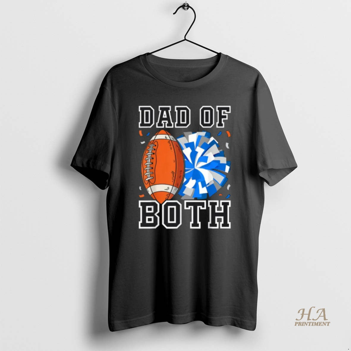 Official Dad Of Both Proud Football And Cheer Shirt Hoodie Sweatshirt | PurePodTees.com