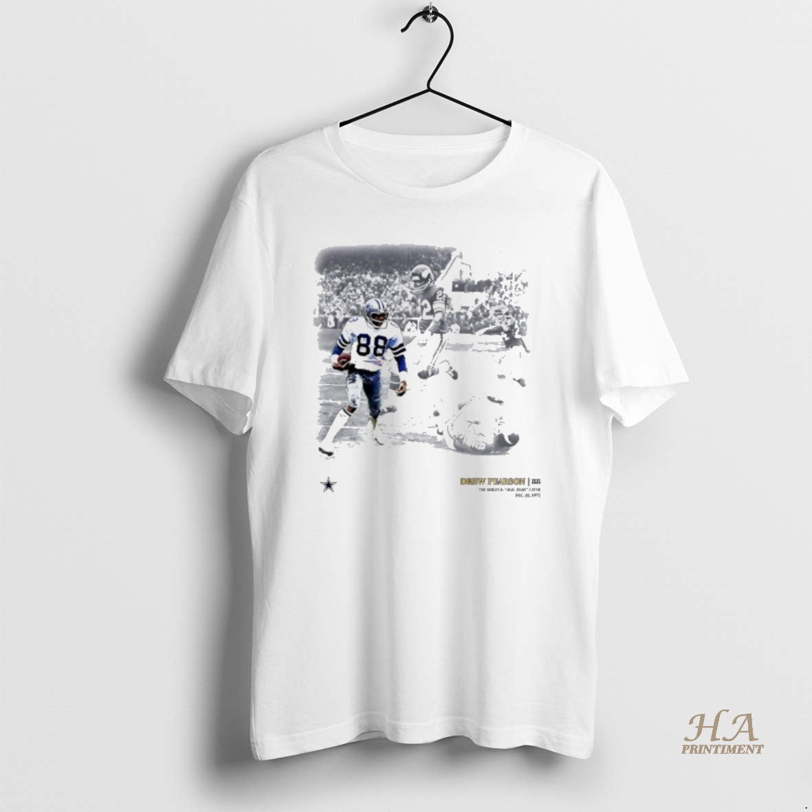 Official Dallas Cowboys Drew Pearson 88 The Hall Mary Catch Moments Shirt Hoodie Sweatshirt | PurePodTees.com