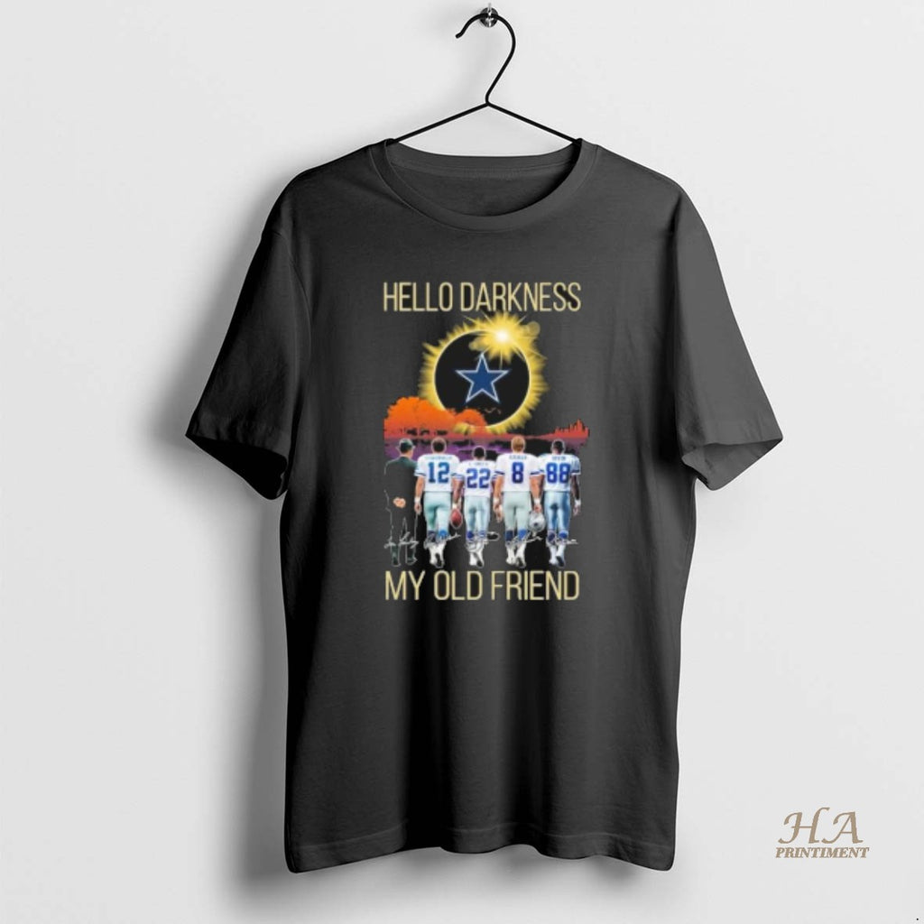 Official Dallas Cowboys Hello Darkness My Old Friend Shirt Hoodie Sweatshirt | PurePodTees.com
