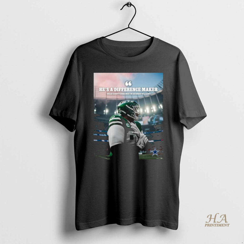 Official Dallas Cowboys Hes A Difference Maker Brian Schottenheimer On Quinnen Williams Shirt Hoodie Sweatshirt