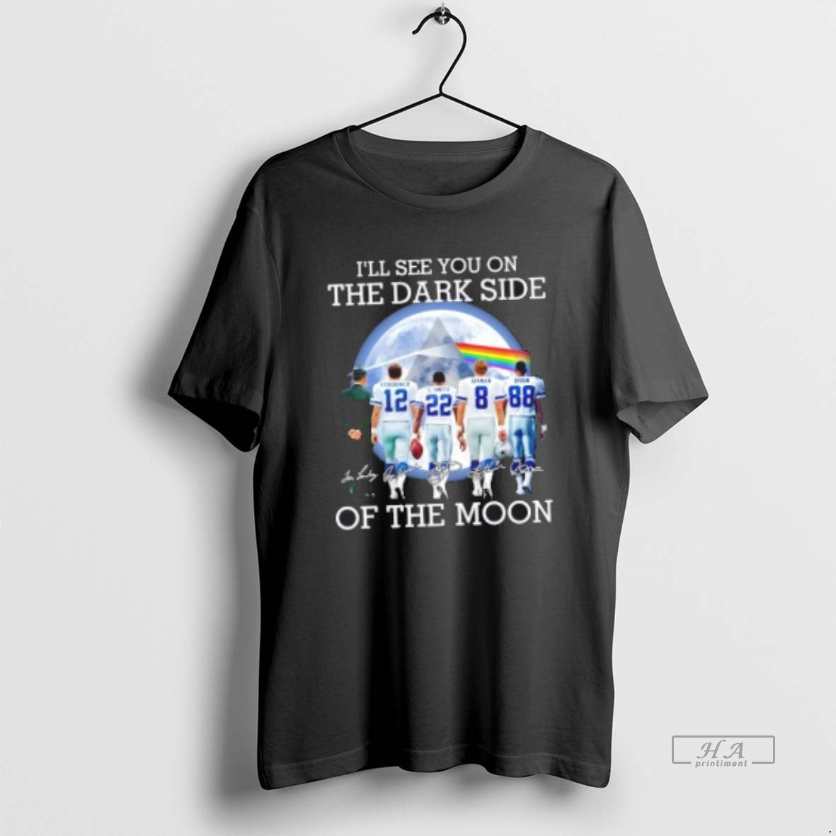 Official Dallas Cowboys Legends Ill See You On The Dark Side Of The Moon Shirt Hoodie Sweatshirt | PurePodTees.com