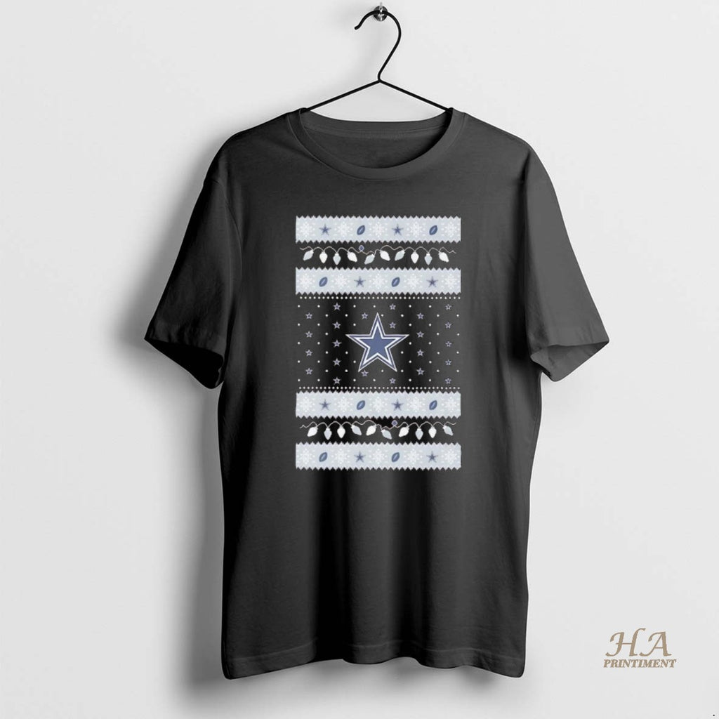 Official Dallas Cowboys Ugly Christmas Light Shirt Hoodie Sweatshirt | PurePodTees.com