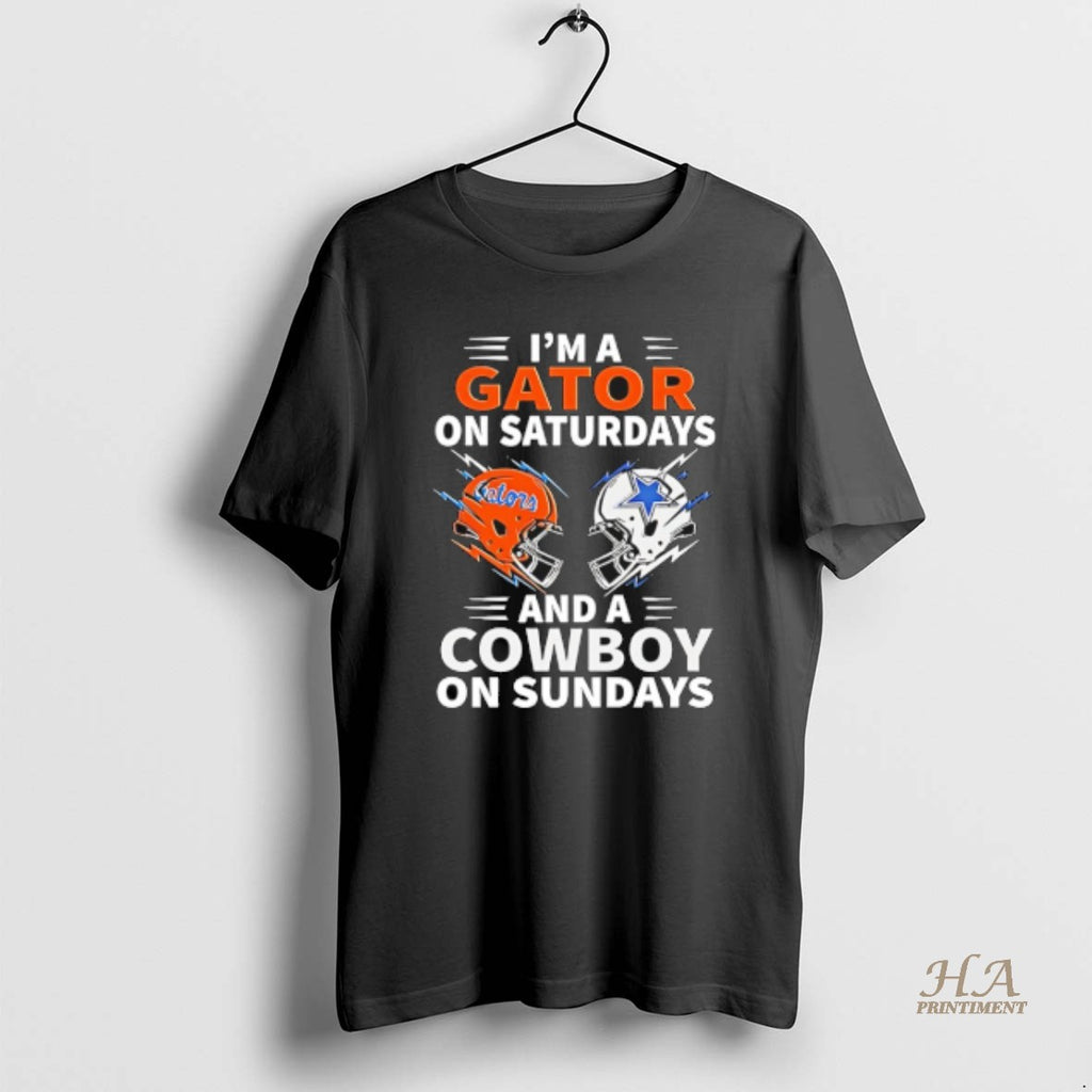 Official Dallas Cowboys Vs Florida Gators Im A Gator On Saturdays And A Cowboy On Shirt Hoodie Sweatshirt | PurePodTees.com