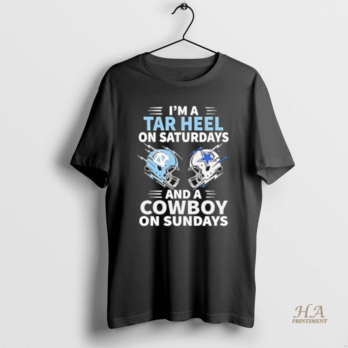 Official Dallas Cowboys Vs Tar Heel Im A Tar Heel On Saturdays And A Cowboy Shirt Hoodie Sweatshirt | PurePodTees.com