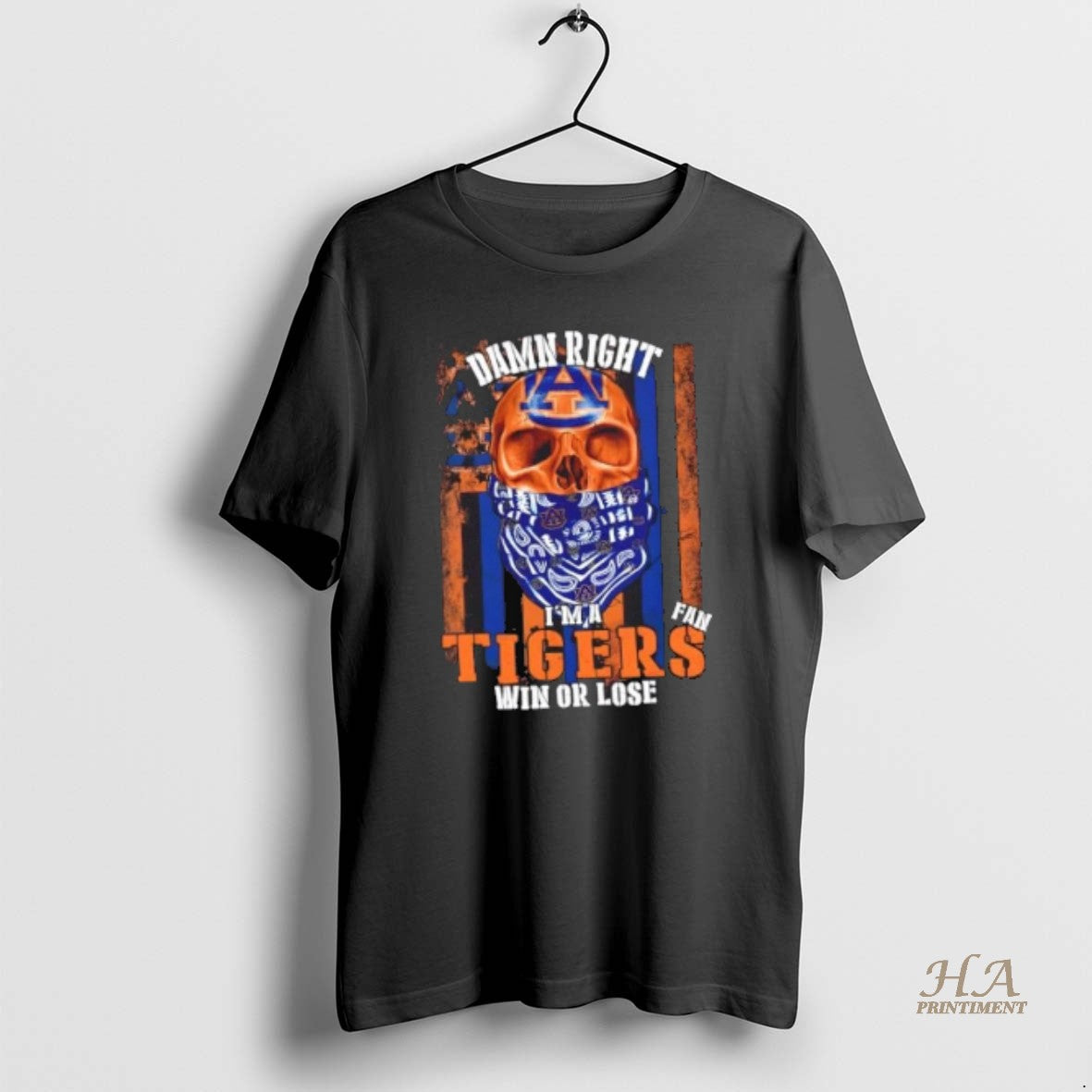 Official Damn Right Im A Auburn Tigers Fan Win Or Lose Us Flag Shirt Hoodie Sweatshirt | PurePodTees.com