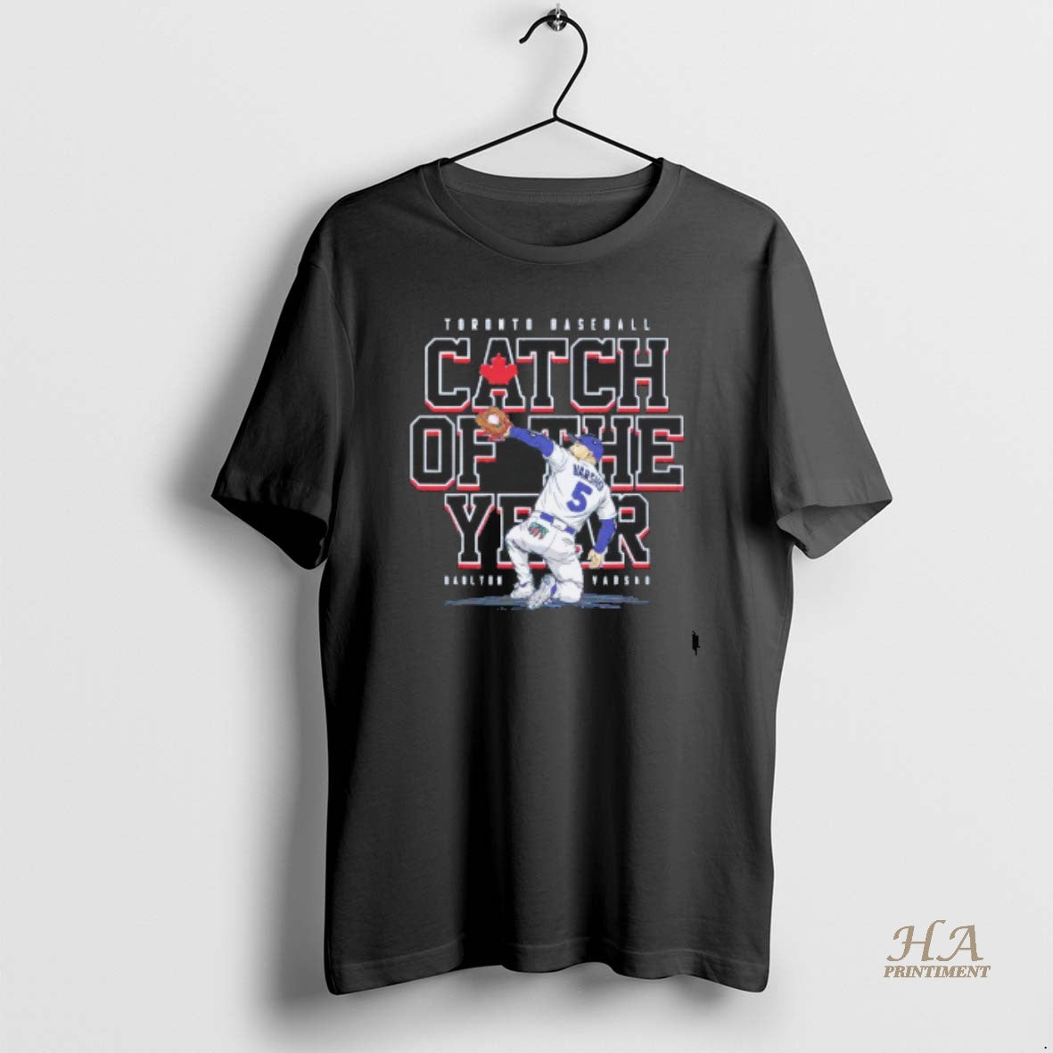 Official Daulton Varsho Toronto Blue Jays Baseball Catch Of The Year Blackshirt Shirt Hoodie Sweatshirt | PurePodTees.com