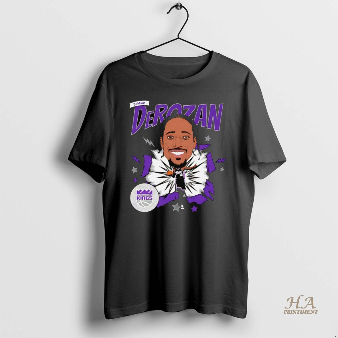 Official Demar Derozan Caricature Sacramento Kings Shirt Hoodie Sweatshirt | PurePodTees.com