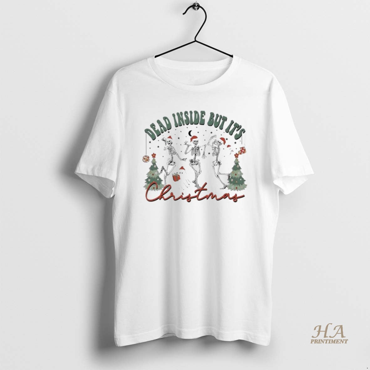 Official Dead Inside But Its Christmas Skeletons Shirt Hoodie Sweatshirt | PurePodTees.com